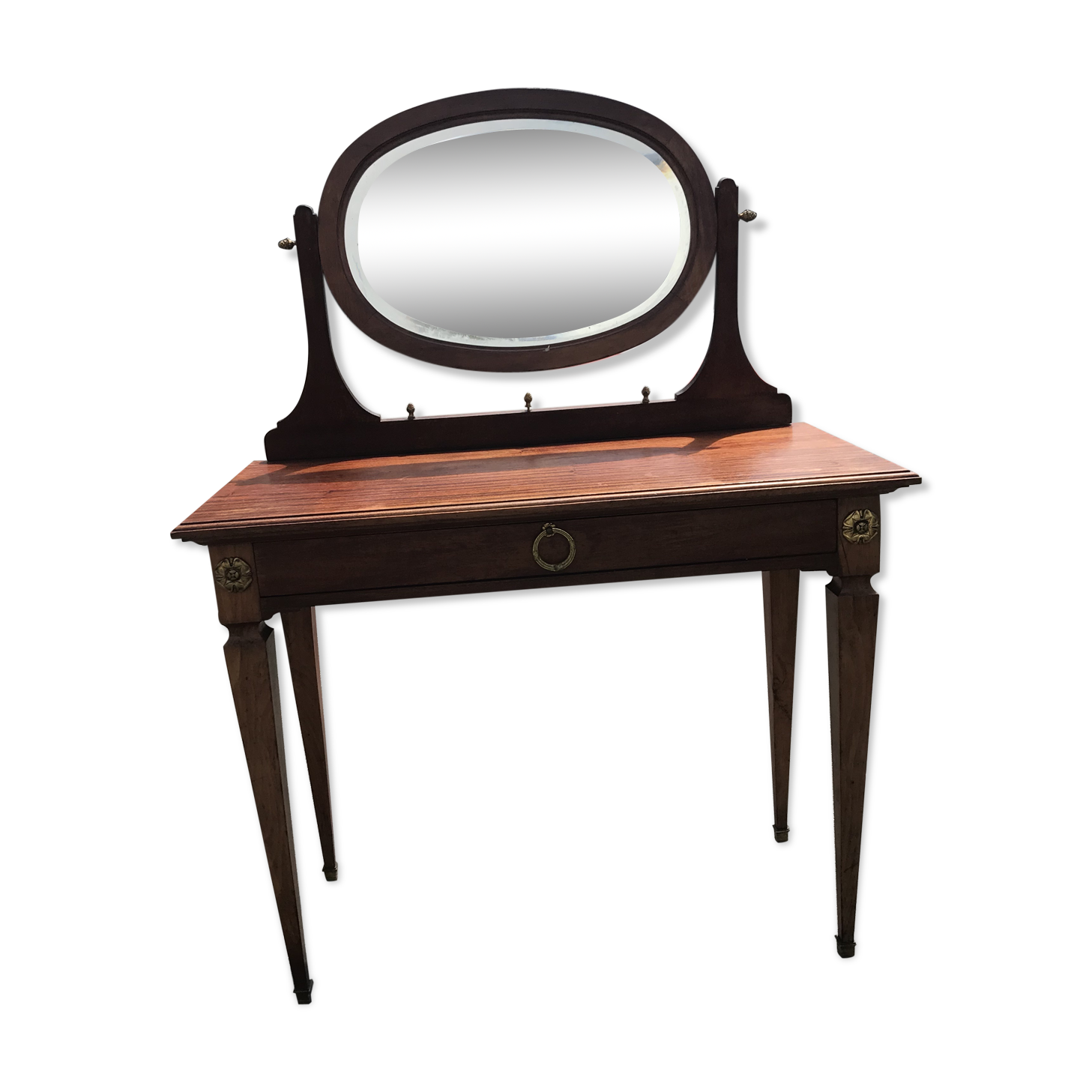 Coiffeuse Louis XVI acajou