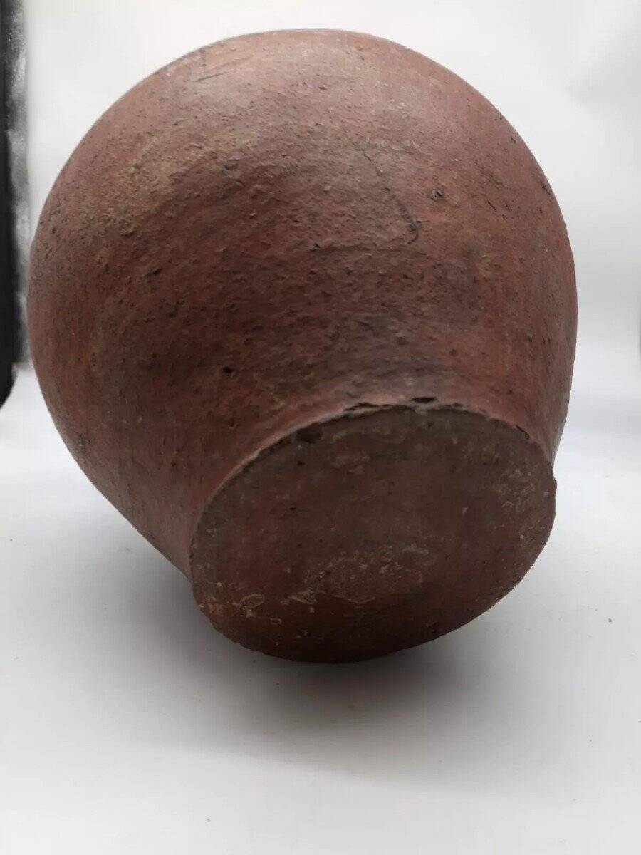 Vase, pichet ancien en terre cuite vernissée, Toscane Italie XVIIème siècle
