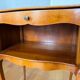 Vintage wooden bedside table in Louis XV style / chic country.
