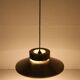 Lyskær Belysning “U.F.O” lampe suspendue / Space Age / design danois moderne / or / laiton / aluminium / années 1970