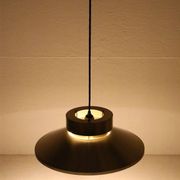 Lyskær Belysning “U.F.O” pendant lamp / Space Age / Danish modern design / gold / brass / aluminium / 1970s