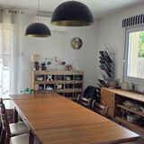 Scandinavian extendable teak table