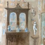 Tableau aquarelle époque Art Déco