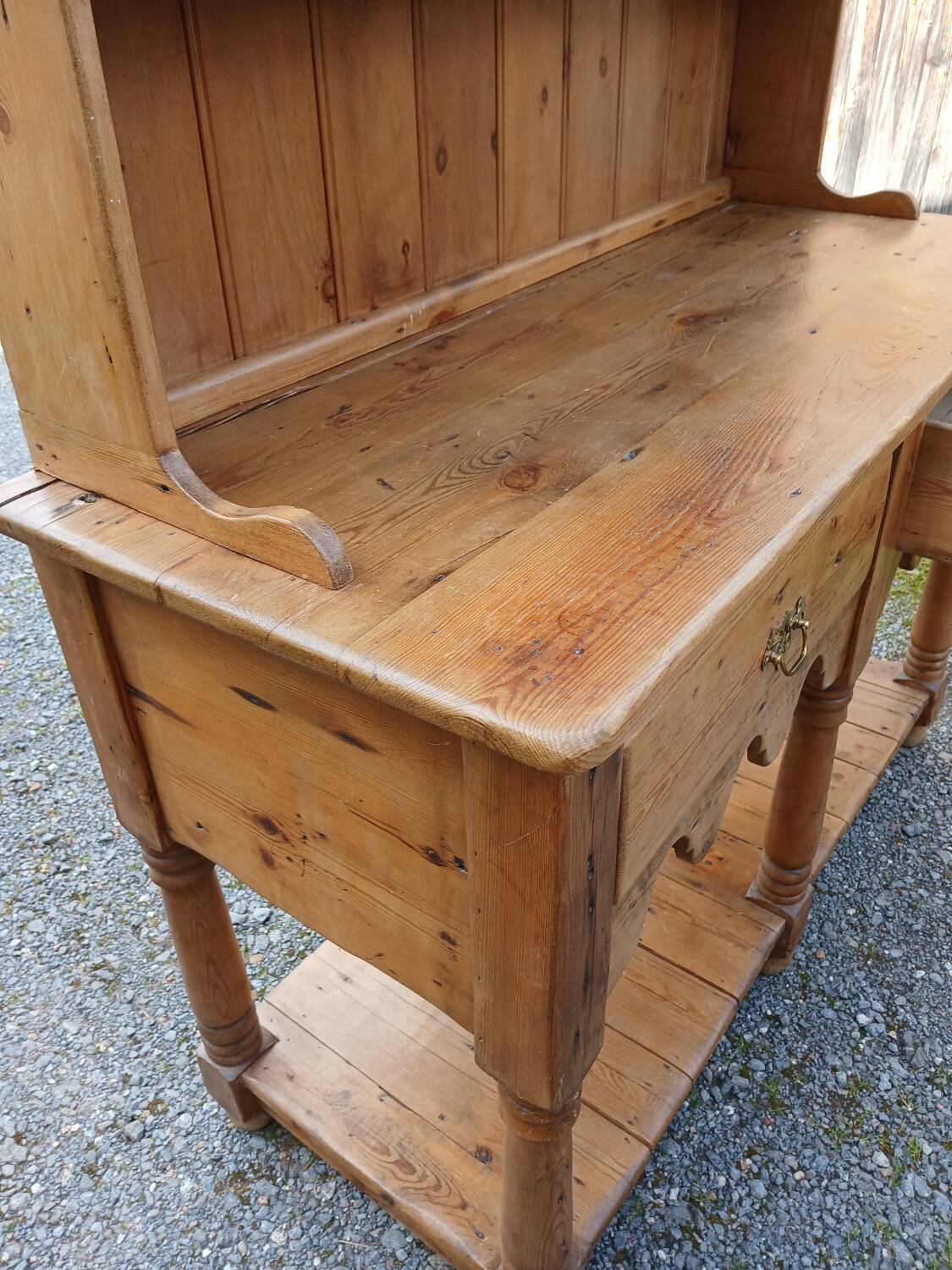 Antique solid pine dresser