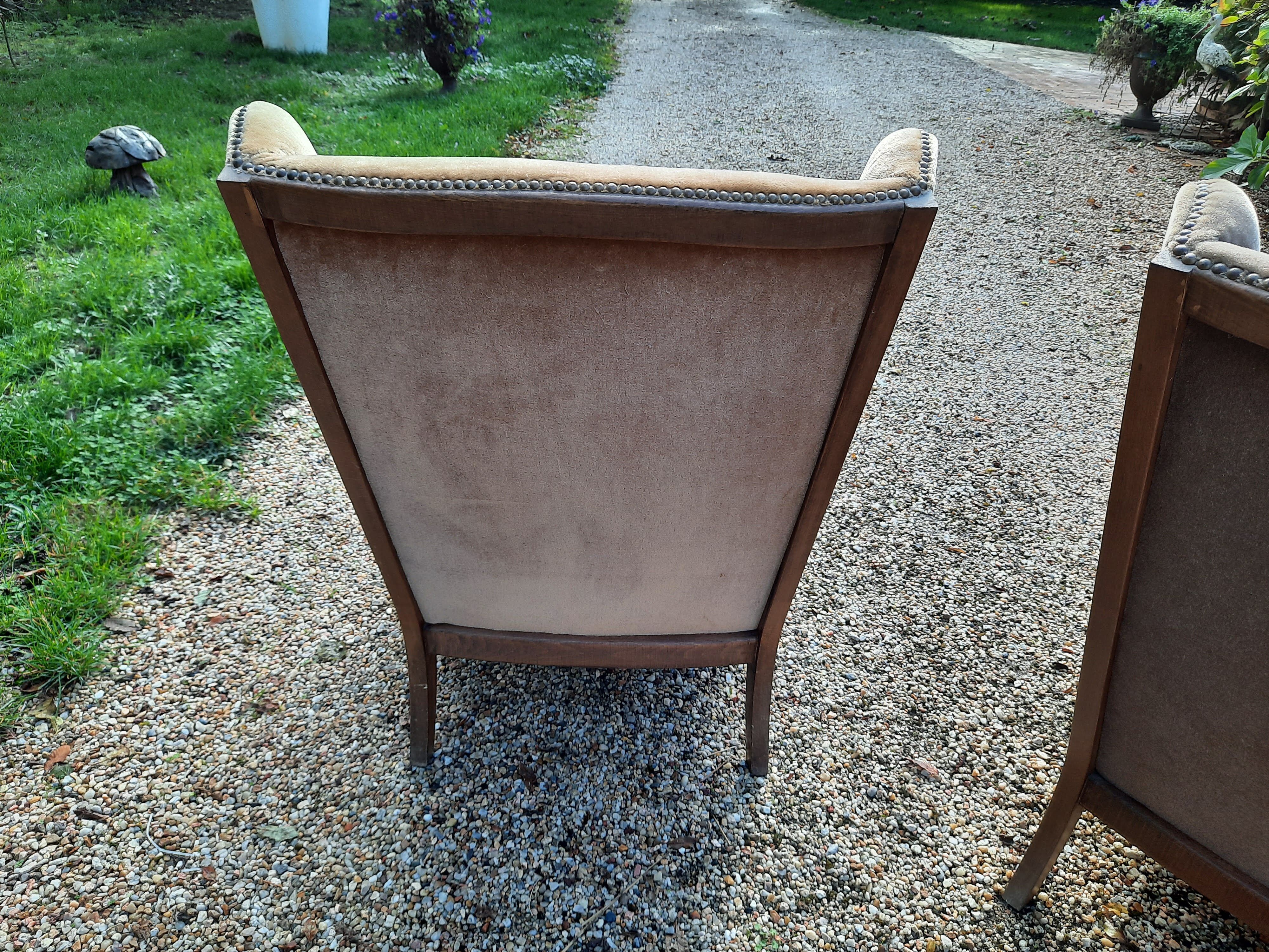 Set of 2 english canne chairs
