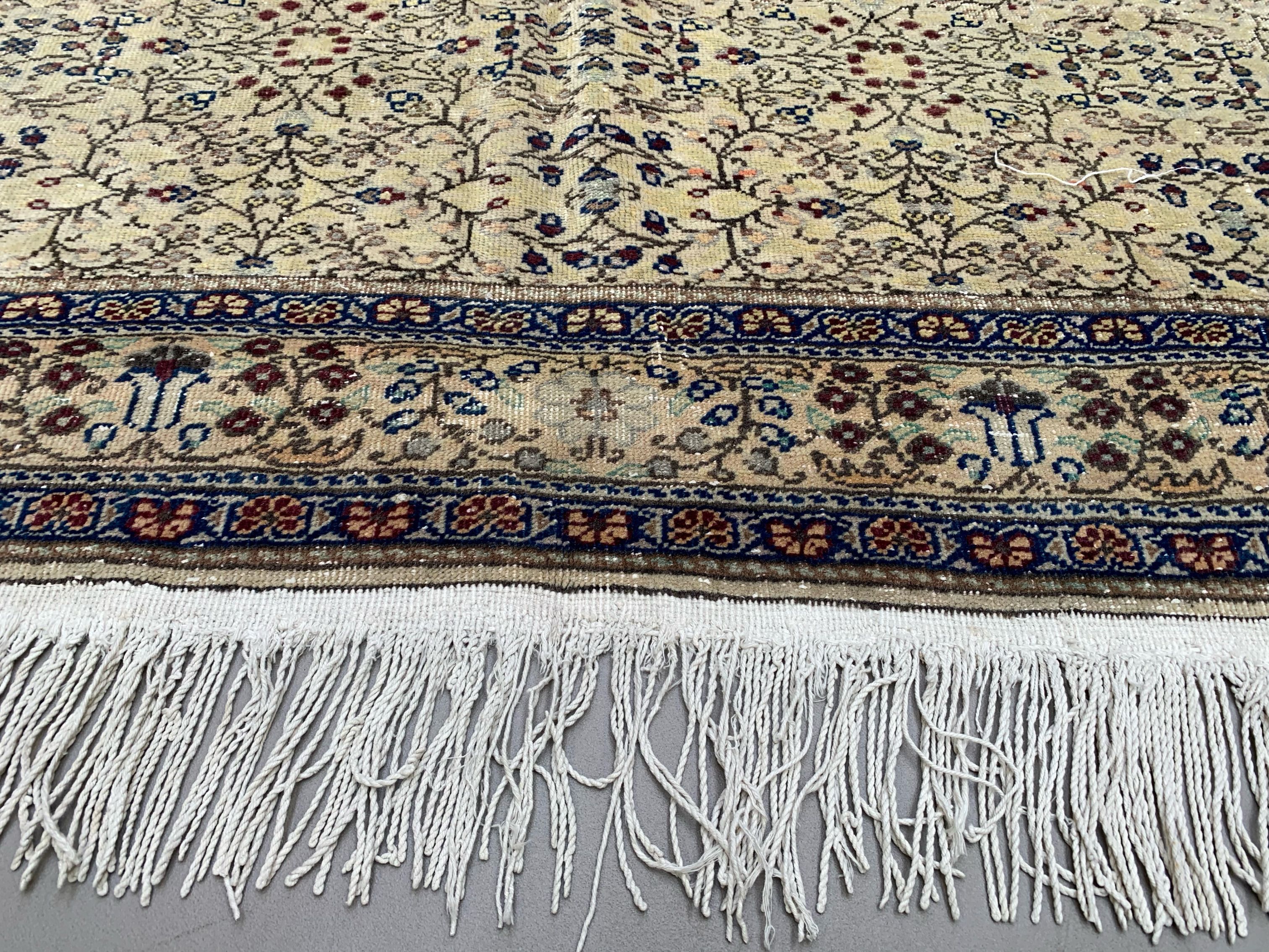 Vintage square turkish rug 205x200 cm