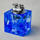 Ice lighter by Antonio Imperatore, blue murano glass, Italy, 1970