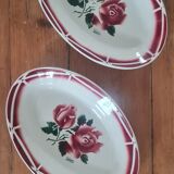 Pair of earthenware serving dishes