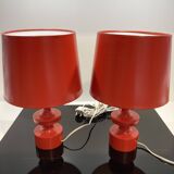 Paire lampes à poser 1970