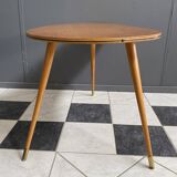Table en bois en forme de rein des années 1960