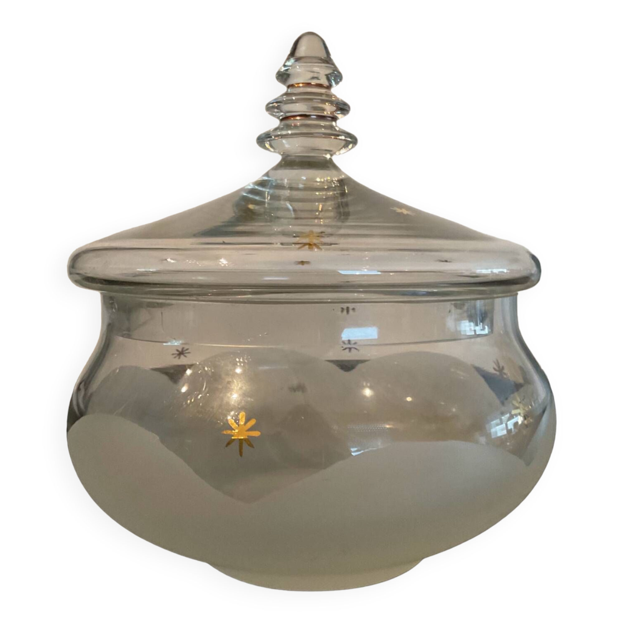 Vintage glass candy box