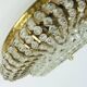 glamorous 1960s mid century CEILING LAMP ceiling fixture brass and glass