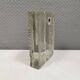 Pukeberg Walther Glass rectangular “solifleur” glass vase with one stem.