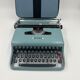 Olivetti Lettera 22 Blue typewriter