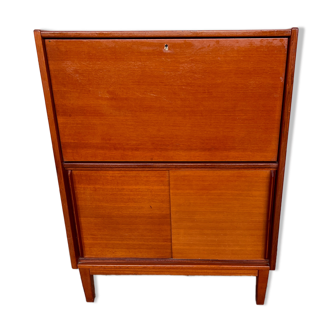 Scandinavian teak secretary cabinet