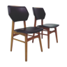 Jeu de 2 chaises à manger vintage skai Stoelen 1960’s