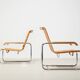 Marcel Breuer Pair of B35 Lounge Chairs for Thonet 1990s