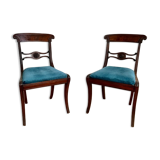 Paire de chaises en acajou XIXème siècle
