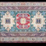 Tapis d'Orient Fait Main Kazak Afghan : 1.66 X 2.64 Mètres