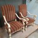 Paire de fauteuils style regence