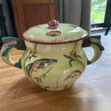 Vintage tureen hand décor Valbone