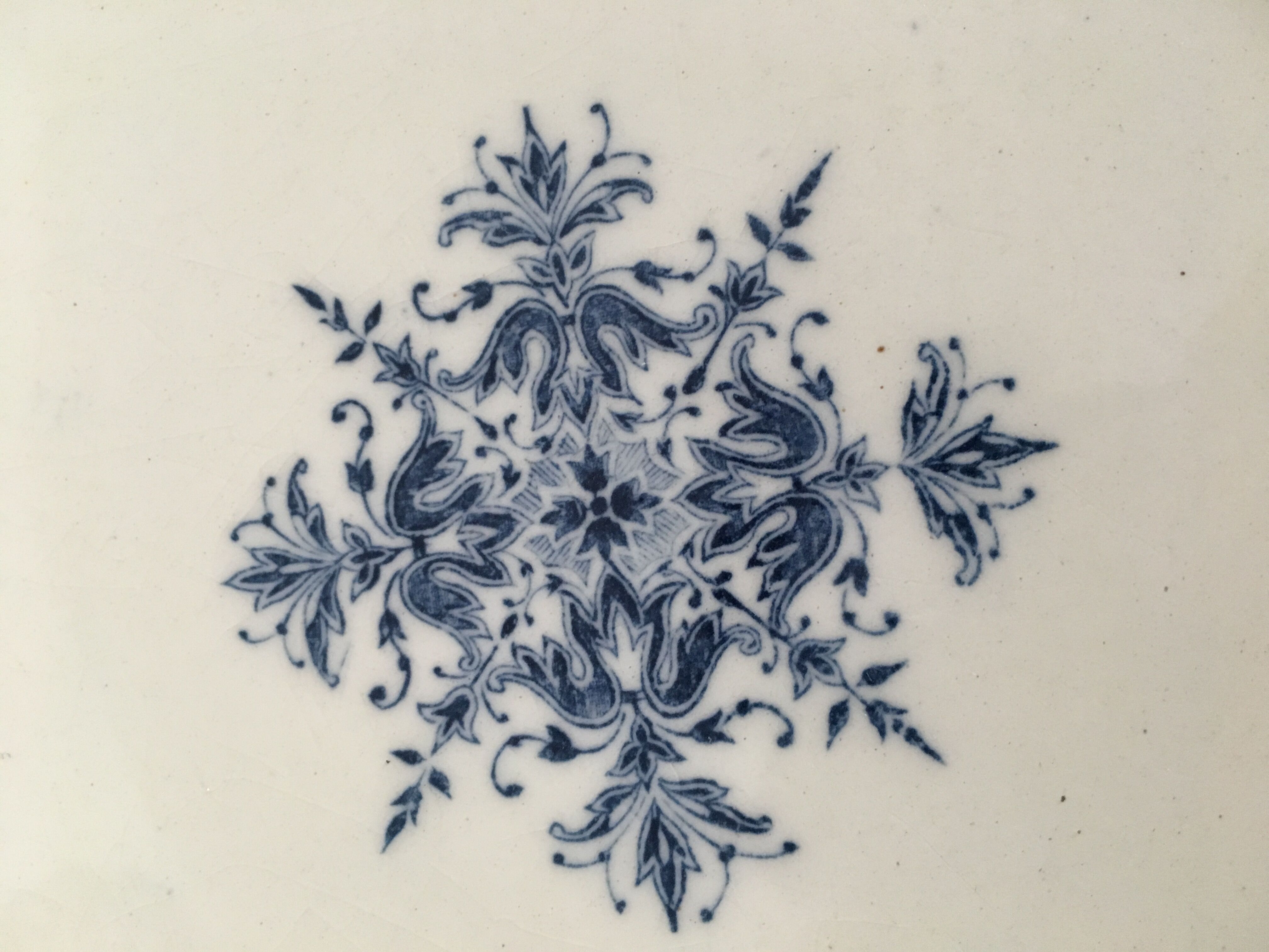 Set of 6 plates Terre de fer Rouen