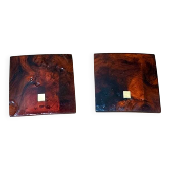 1970s resin wall lamps