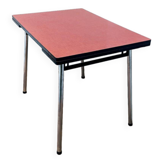 Vintage red formica dining table