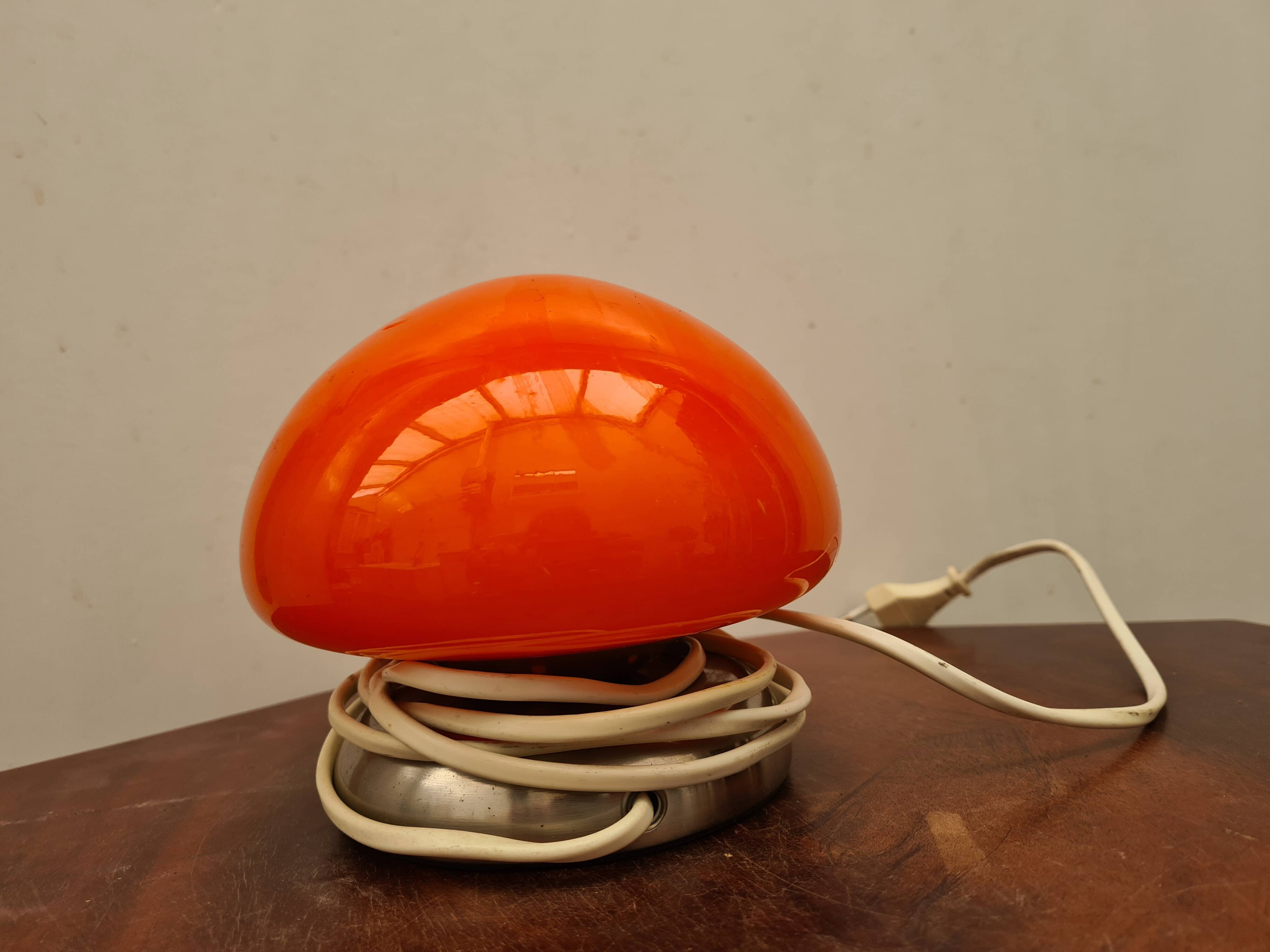 Vintage Orange Lamp from the 70s