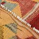 4x7 Red Green Turkish Vintage Kilim Rug 135x210Cm SK 2239