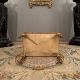 Banquette de piano en bois doré de style louis xvi epoque napoleon iii
