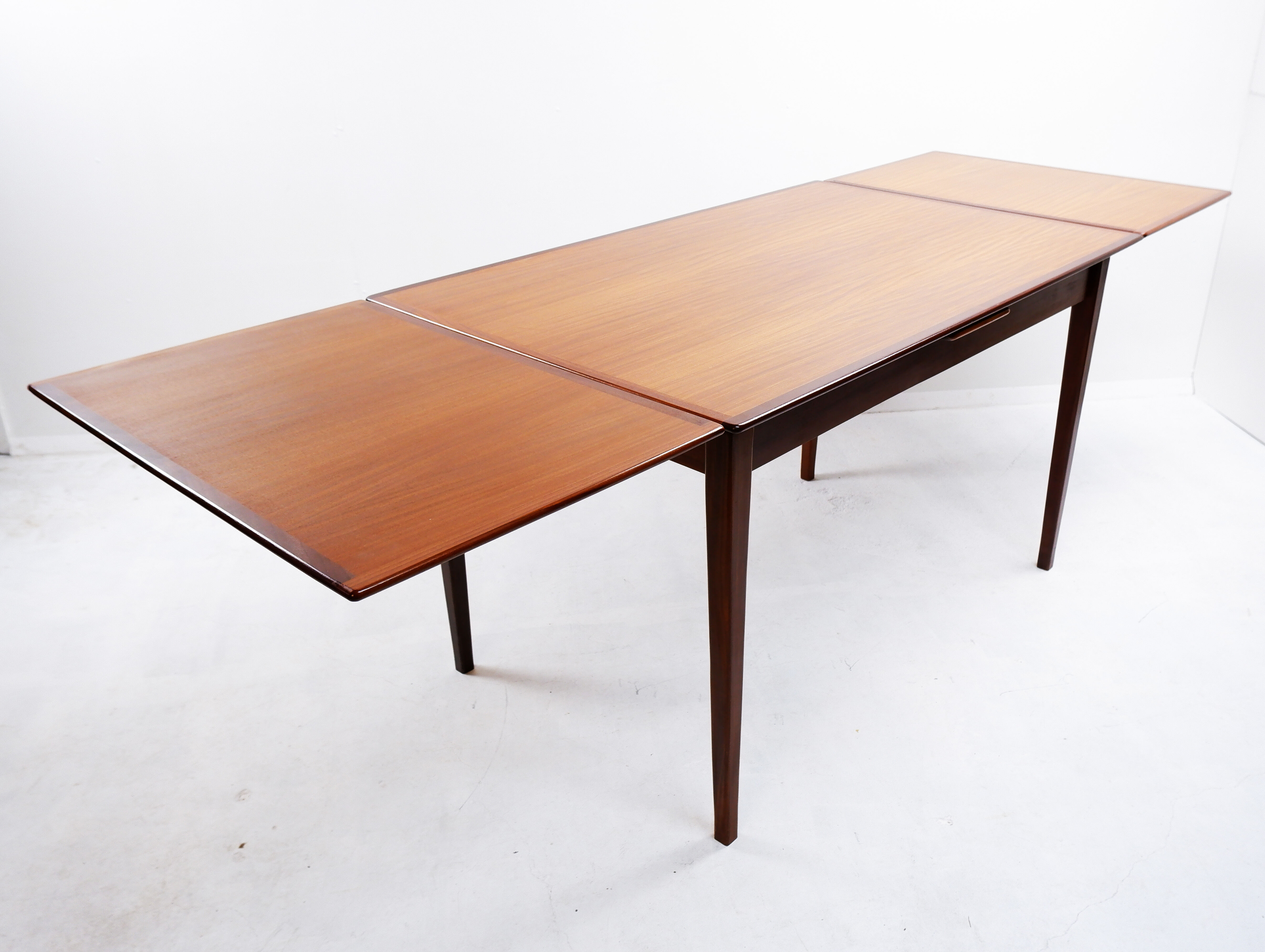 Teak extendable dining table width 230cm, 1960s