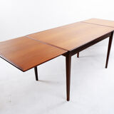 Teak extendable dining table width 230cm, 1960s