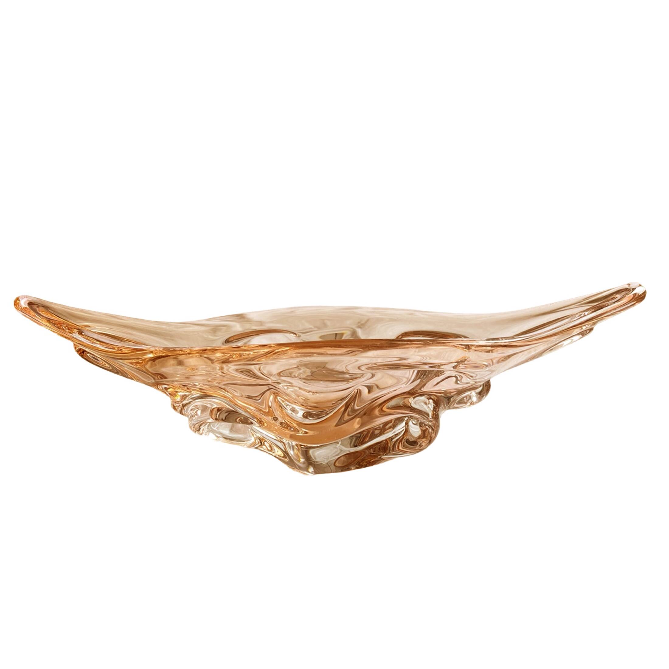 Large platter, designed by J. Hospodka, Chribska Sklarna, Czechoslovakia, 1