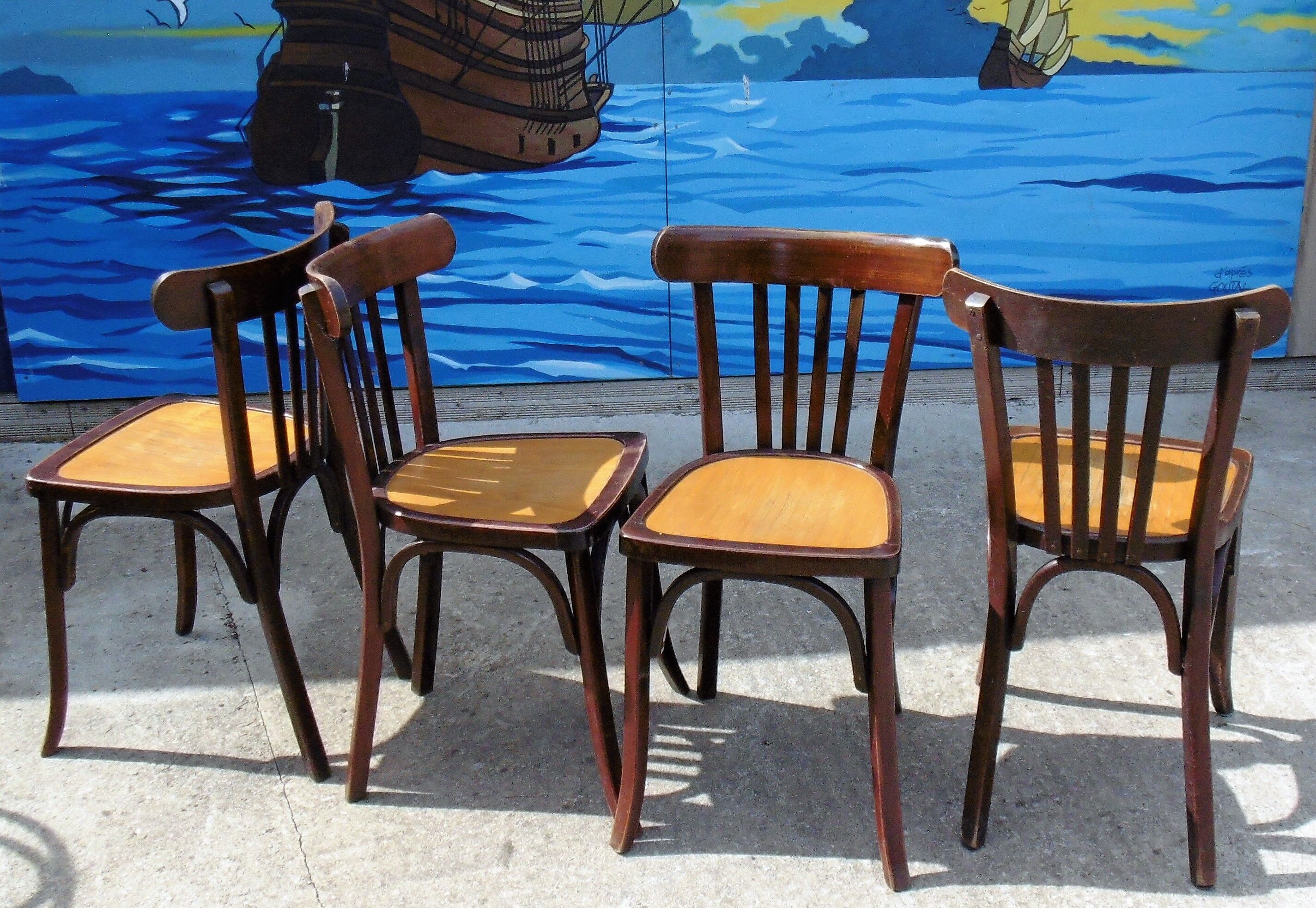 Set of 24 Luterma bistro chairs