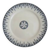 Old footed ceramic pie dish Sarreguemines – Algiers