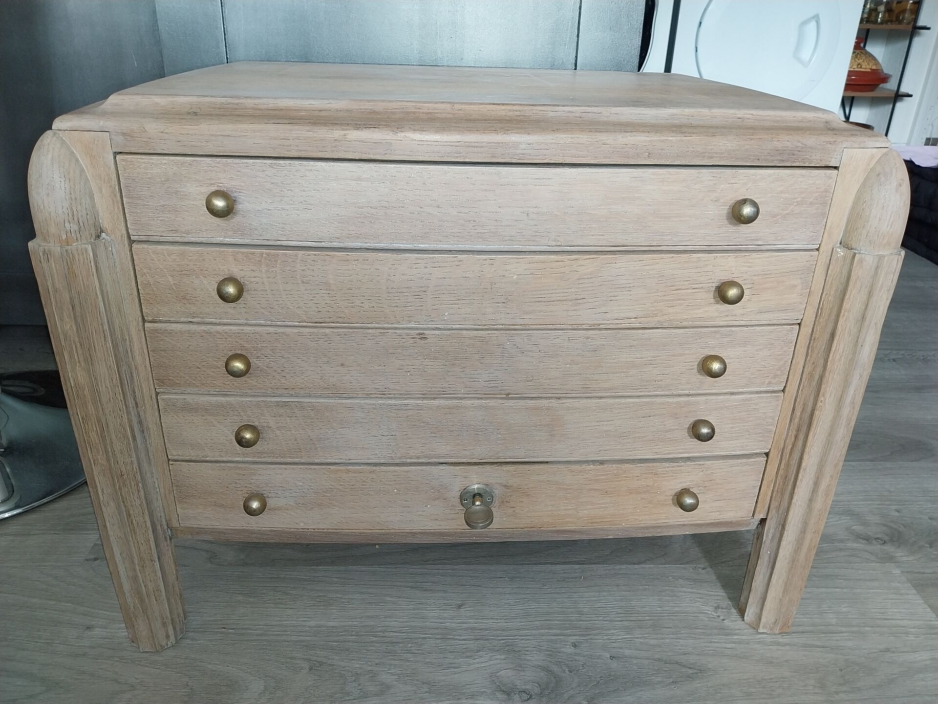Oak household furniture from the 1930s.