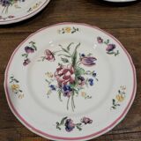 5 assiettes Bouquet de fleurs