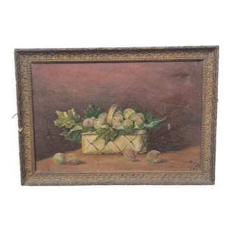 Oil on canvas still life ASD 1902