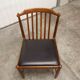 Chaise scandinave 1960 en teck et skaï