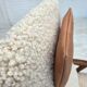 1960s, Danish design by Alf Svensson, genuine sheepskin, reupholstered.
