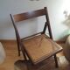 Chaise pliante vintage années 60 en cannage
