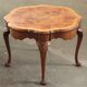 Vintage Figured Burr Walnut Pie Crust Coffee Table, 1920s