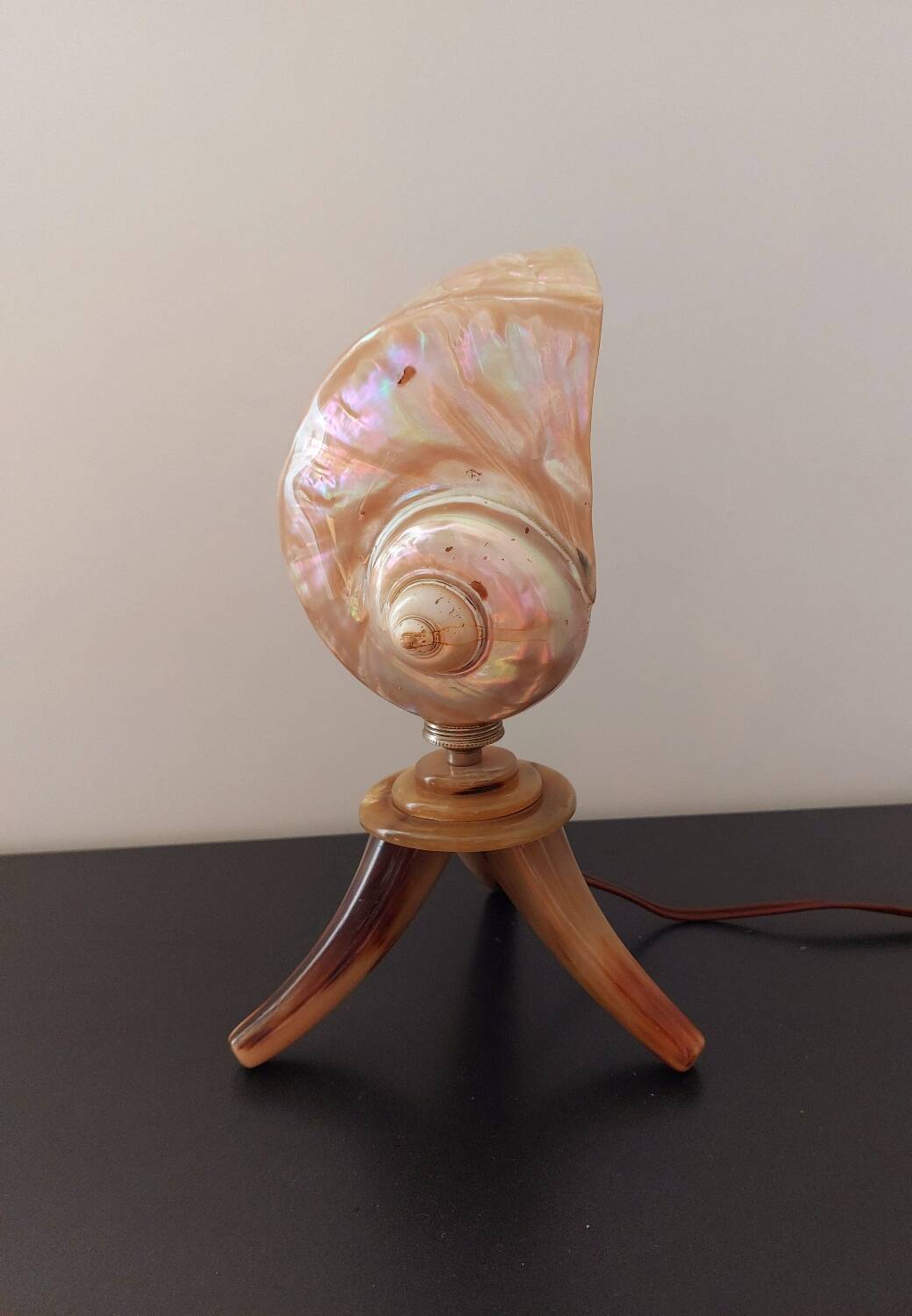 Vintage shell lamp