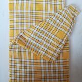 Vintage gingham tablecloth