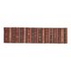 Turkish Kilim Vintage Handmade Wool Runner Rug Orange Gray Runner 66x334