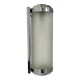Vintage tubular Art Deco wall light, chrome metal, frosted glass, France, 1930.