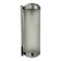 Vintage tubular Art Deco wall light, chrome metal, frosted glass, France, 1930.