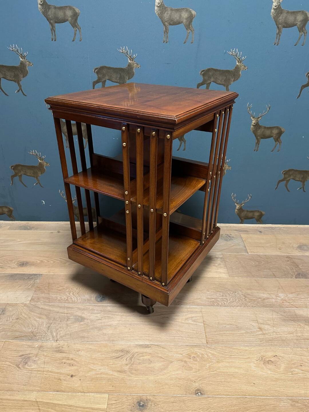 Antique revolving bookcase