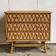 Commode en rotin vintage